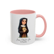 Cute Saint Faustina Mug  Catholic Gift  Faith-Inspired Coffee Cup