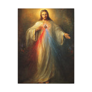 Divine Mercy Canvas Print Religious Beautiful Jesus Home Decor Son of God Wall Art Matte Canvas