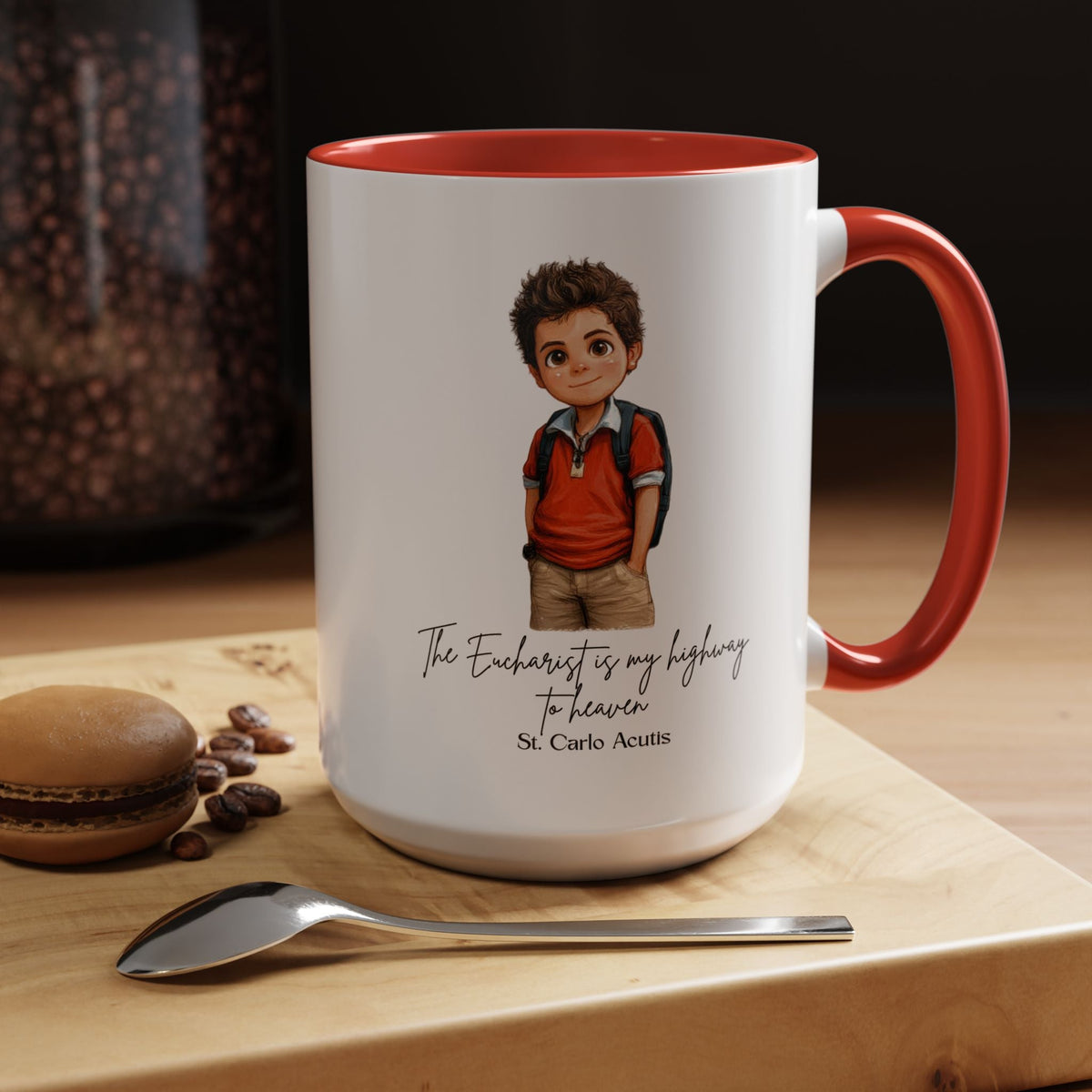 Saint Carlo Acutis Mug, Catholic Gift, Faith-Inspired Coffee Cup