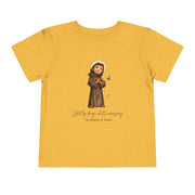 Saint Francis of Assisi Toddler Shirt, Catholic Tee for Kids, Faith-Based Gift
