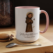 Saint Francis of Assisi Mug, Catholic Gift, Faith-Inspired Coffee Cup