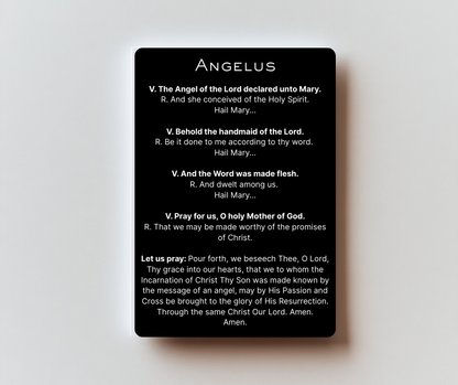 Angelus Holy Card - PREMIUM METAL