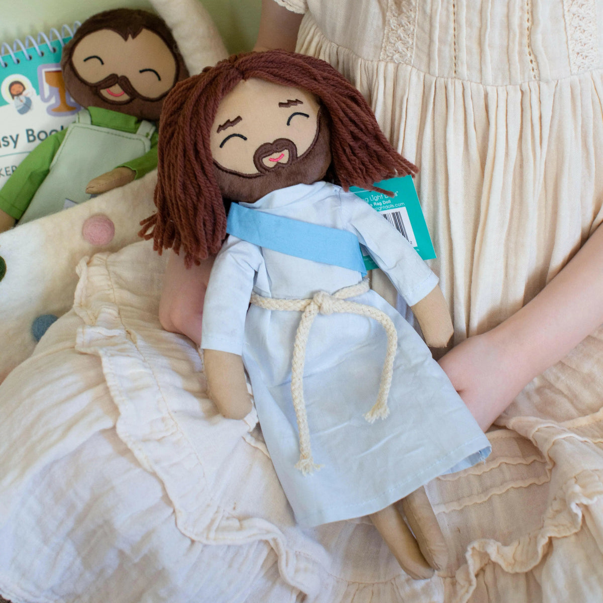 Jesus Rag Doll – 12" Hand-Sewn Cotton Doll