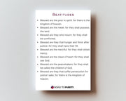Beatitudes- Holy Card original image 2