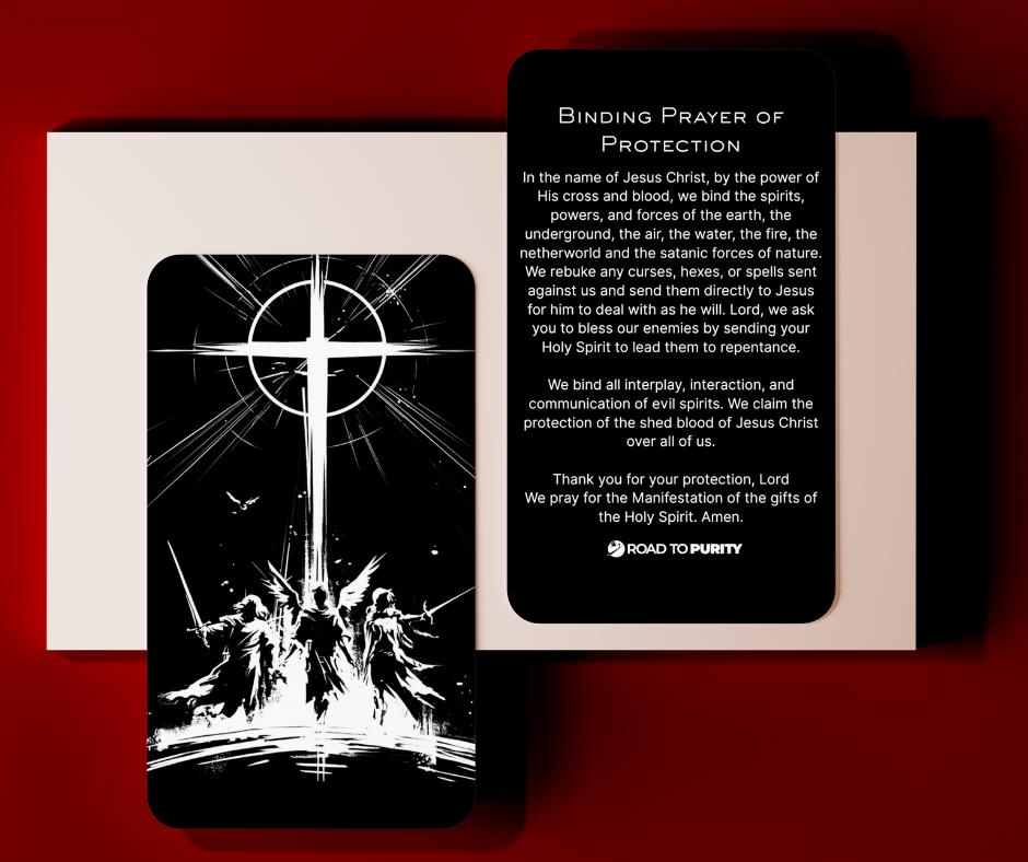 Binding Prayer of Protection Holy Card  - PREMIUM METAL