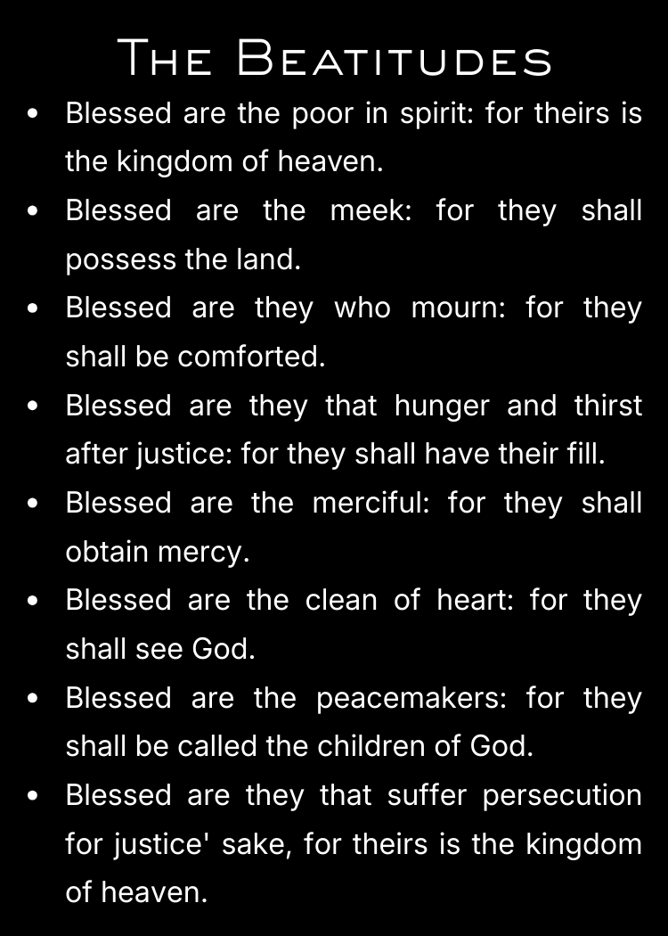 CLASSIC VERSION The Beatitudes- PREMIUM METAL