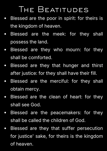 CLASSIC VERSION The Beatitudes- PREMIUM METAL