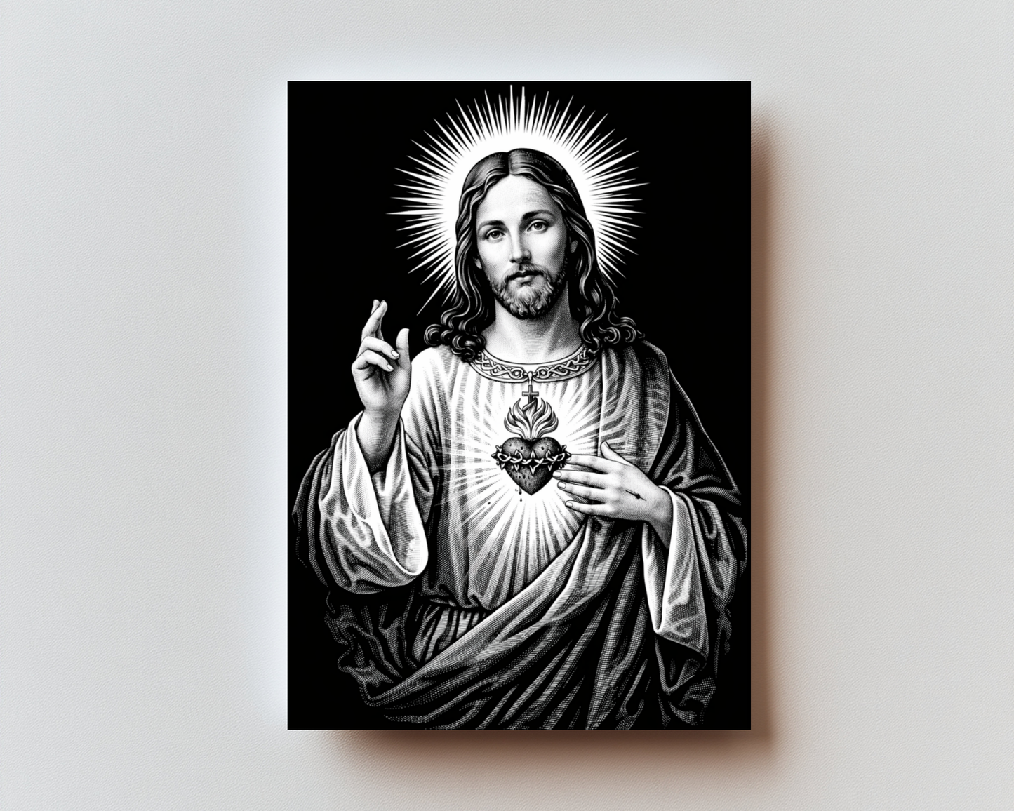 CLASSIC VERSION Consecration to the Sacred Heart of Jesus- PREMIUM METAL