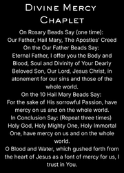CLASSIC VERSION Divine Mercy — Premium Metal Holy Card
