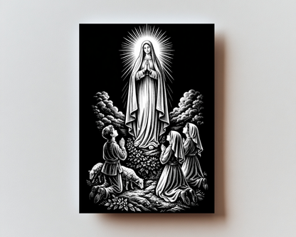 CLASSIC VERSION Fatima Reparation Prayer -  PREMIUM METAL