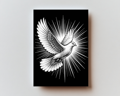 CLASSIC VERSION Holy Spirit Prayer of Saint Augustine- PREMIUM METAL