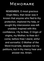CLASSIC VERSION Memorare — Premium Metal Holy Card