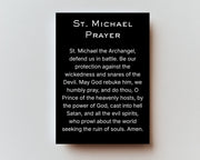 CLASSIC VERSION St. Michael — Premium Metal Holy Card