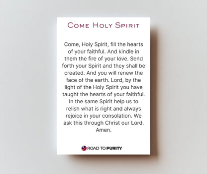 Come Holy Spirit - Holy Card / 2 1/4"x 3 1/2" (b)
