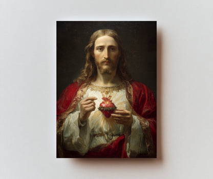Consecration to the Sacred Heart of Jesus - Holy Card original image 1