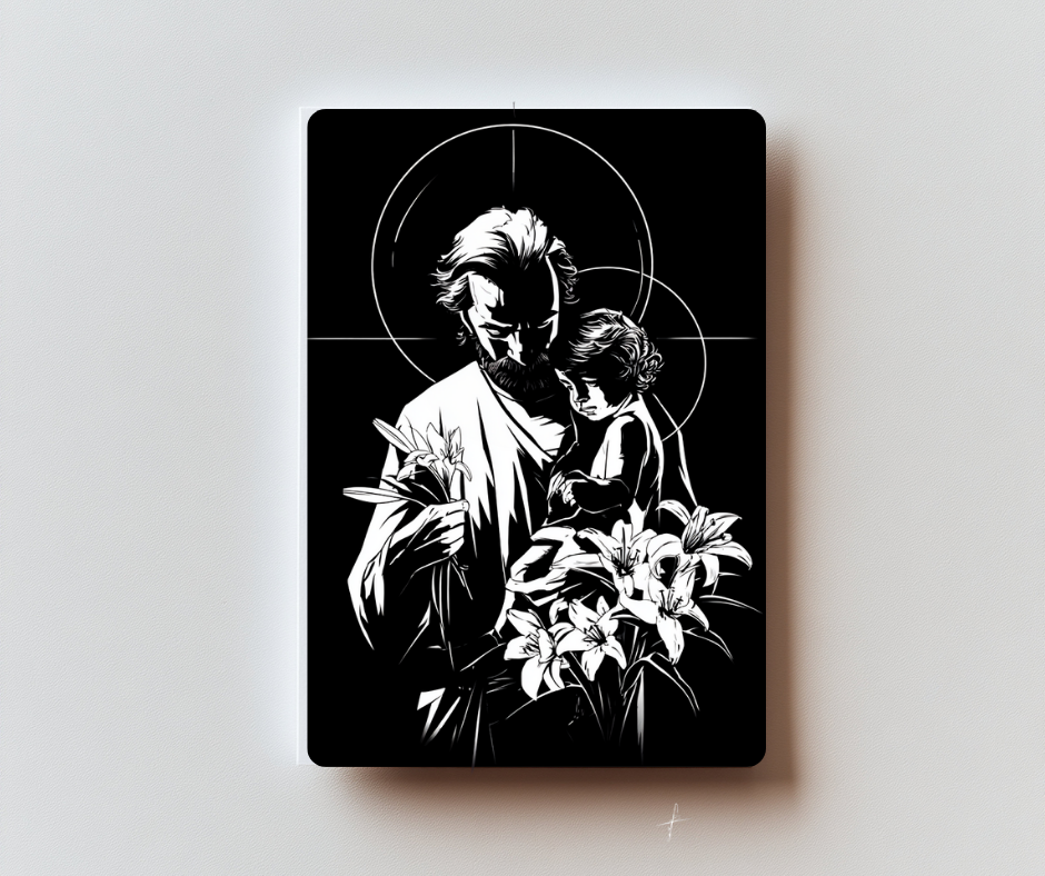 Act of Consecration to St. Joseph — Premium Metal Holy Card
