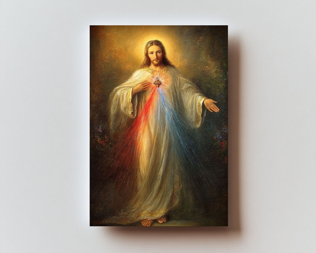 Divine Mercy Chaplet- Holy Card front