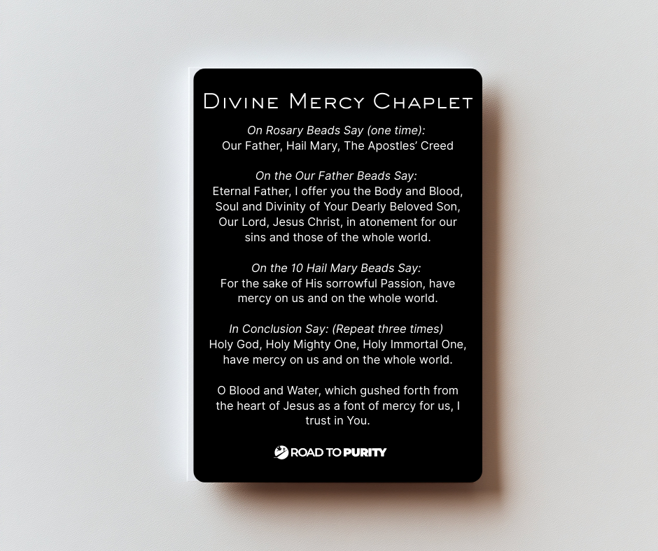 Divine Mercy Holy Card - PREMIUM METAL