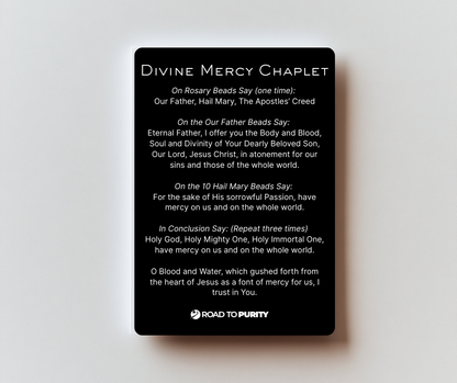 Divine Mercy Holy Card - PREMIUM METAL
