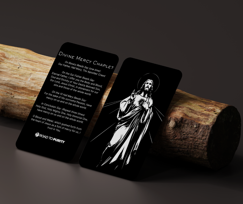 Divine Mercy Holy Card - PREMIUM METAL