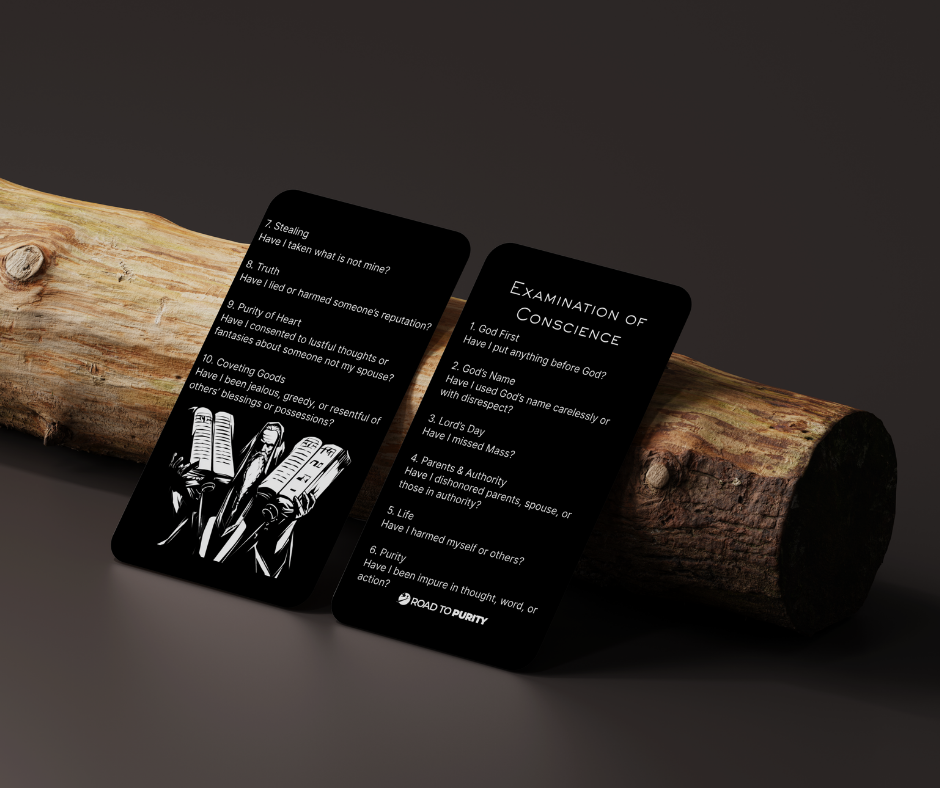 Examination of Conscience Holy Card - PREMIUM METAL