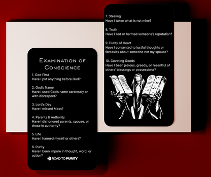 Examination of Conscience Holy Card - PREMIUM METAL