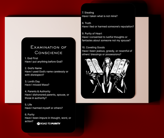 Examination of Conscience Holy Card - PREMIUM METAL