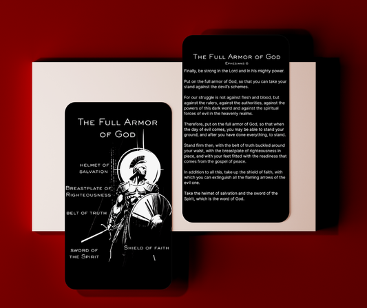 Full Armor of God Holy Card - PREMIUM METAL