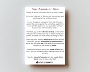 Full Armor of God- Holy Card original image 2