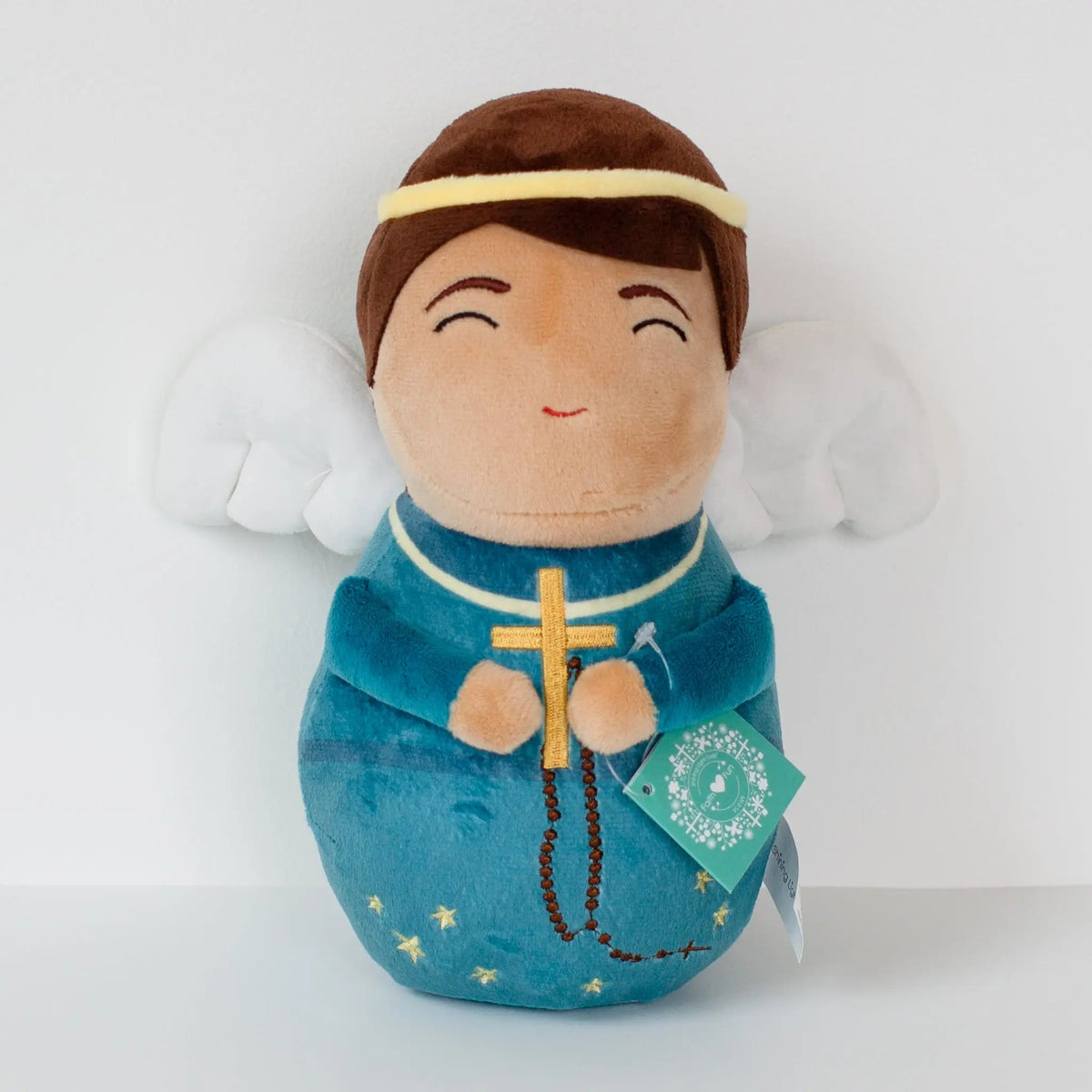 Teal Blue Guardian Angel Plush Doll