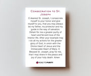 Consecration to St Joseph - Holy Card original image 2