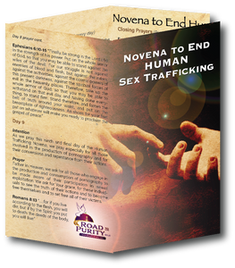 Novena to End Human Sex Trafficking - Prayer Card / 3" x 6" folded (c)