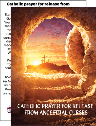 Catholic Prayer for Ancestral Curses - Holy Card / 2 1/2"x 3 1/2"