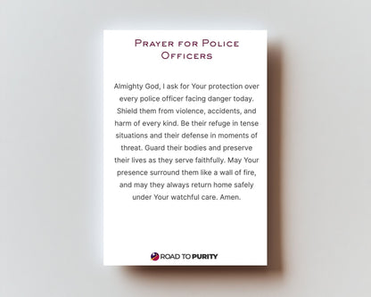 Prayer for Police officers - Holy Card
