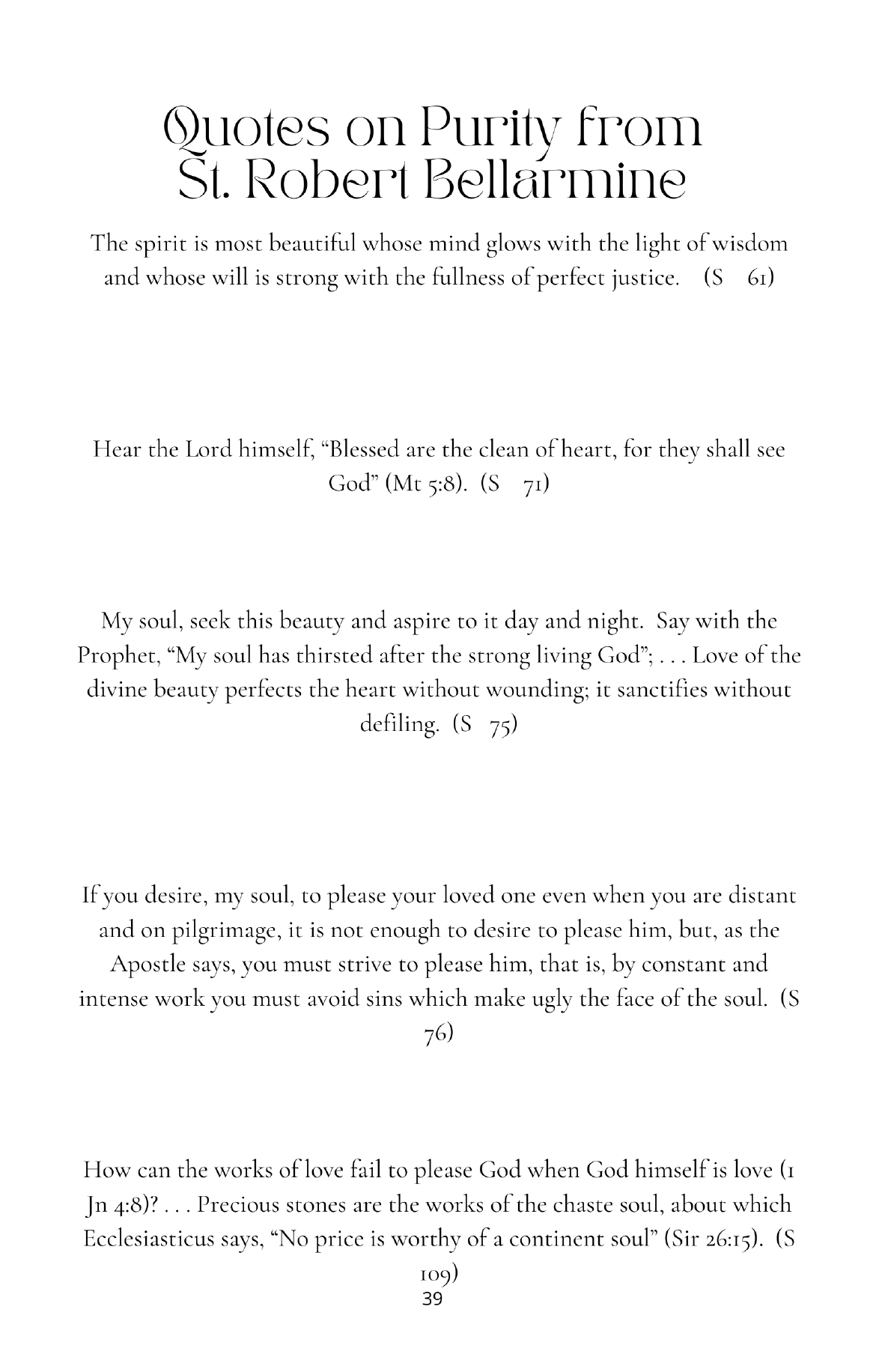 Saint Quotes on Purity Volume 1