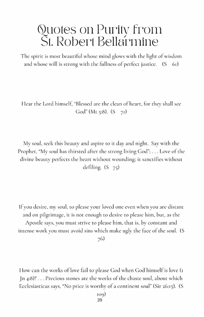 Saint Quotes on Purity Volume 1