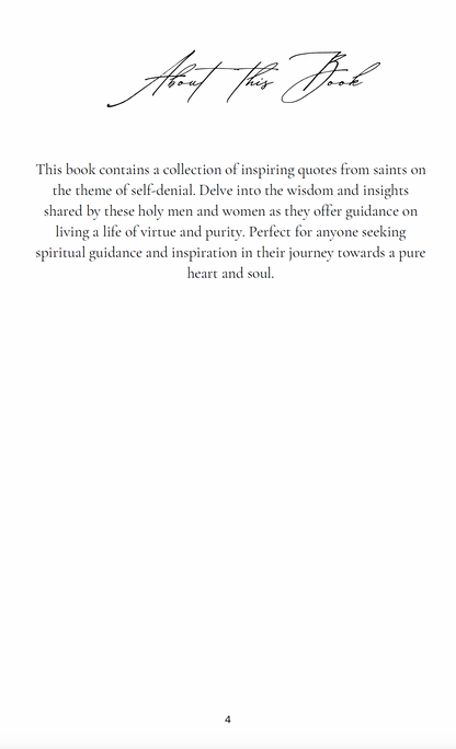 Saint Quotes on Self-Denial Volume 2