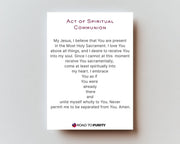 Act of Spiritual Communion - Holy Card original image 2