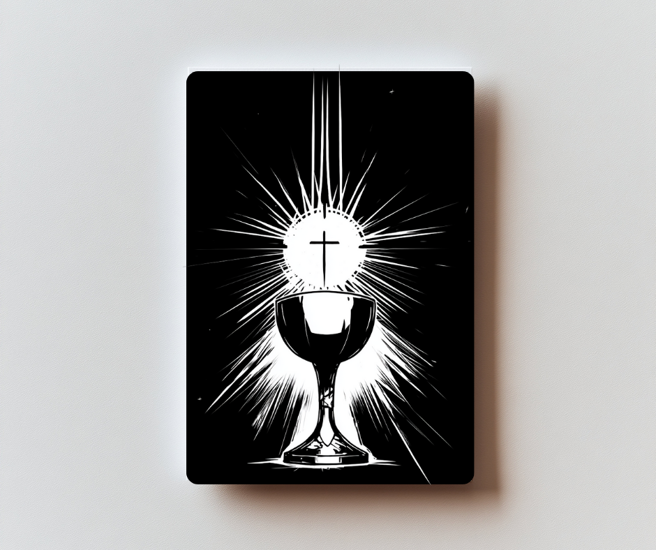 Spiritual Communion — Premium Metal Holy Card