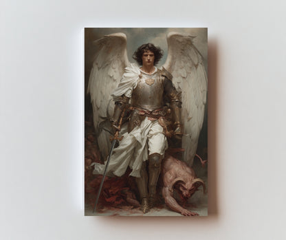 St Michael Prayer for Battle - Holy Card / 2 1/4"x 3 1/2" (b)