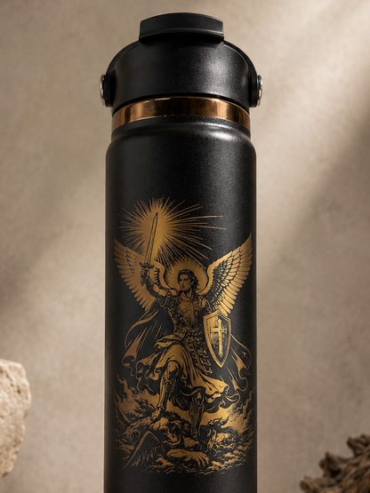 Personalized St Michael Water Bottle