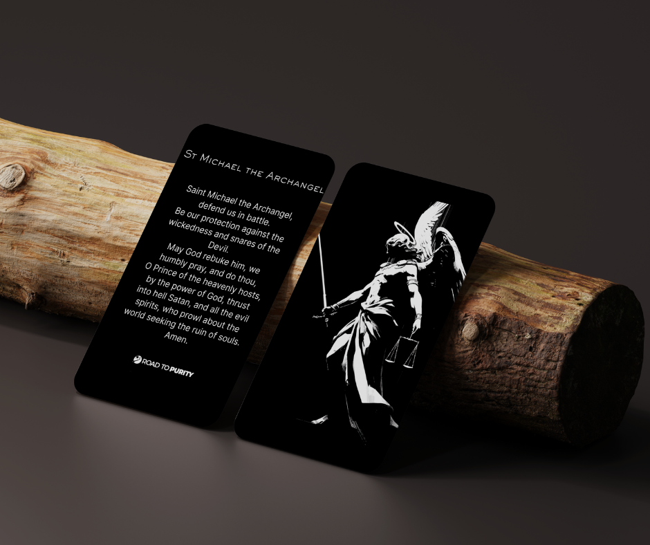 St. Michael the Archangel Holy Card - PREMIUM METAL