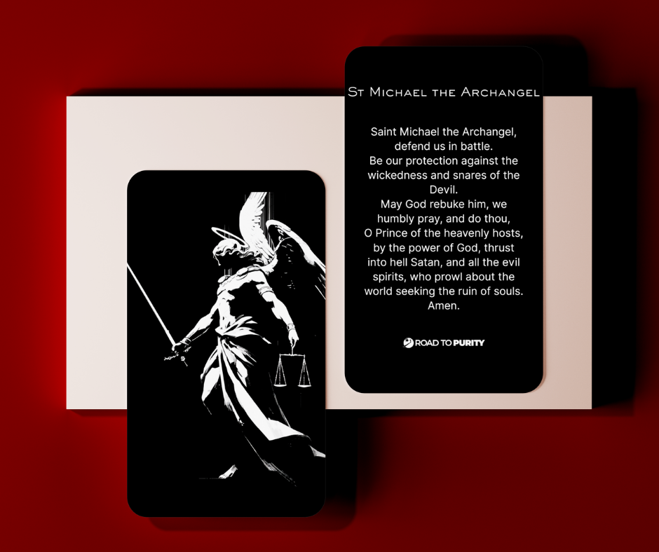 St. Michael the Archangel Holy Card - PREMIUM METAL