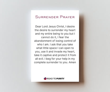 Surrender Prayer - Holy Card / 2 1/4"x 3 1/2" (b)