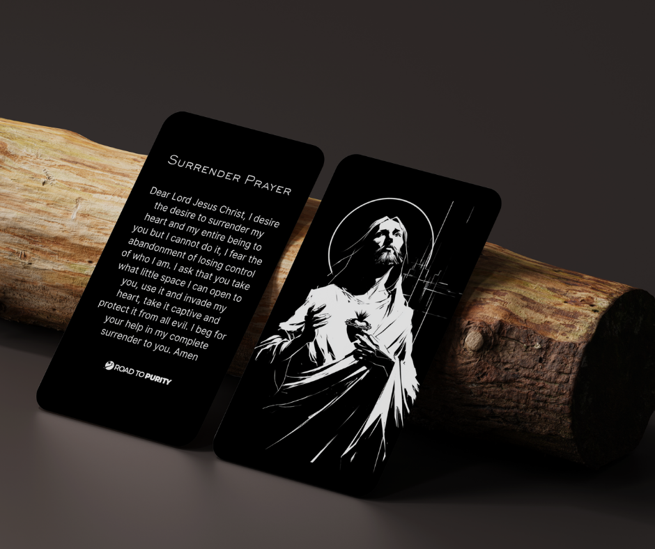 Surrender Prayer Holy Card  - PREMIUM METAL