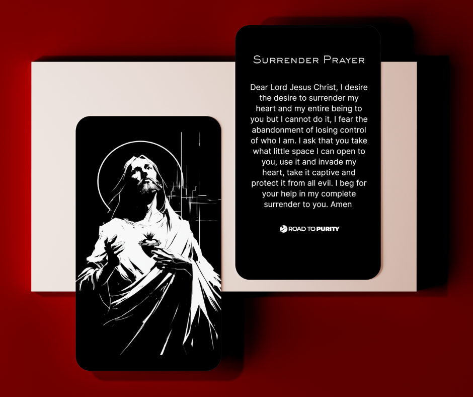 Surrender Prayer Holy Card  - PREMIUM METAL