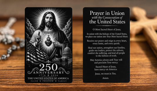 250th Anniversary Consecration Cards (2 card set) – PREMIUM METAL