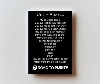 Premium Metal Unity Prayer Holy Card