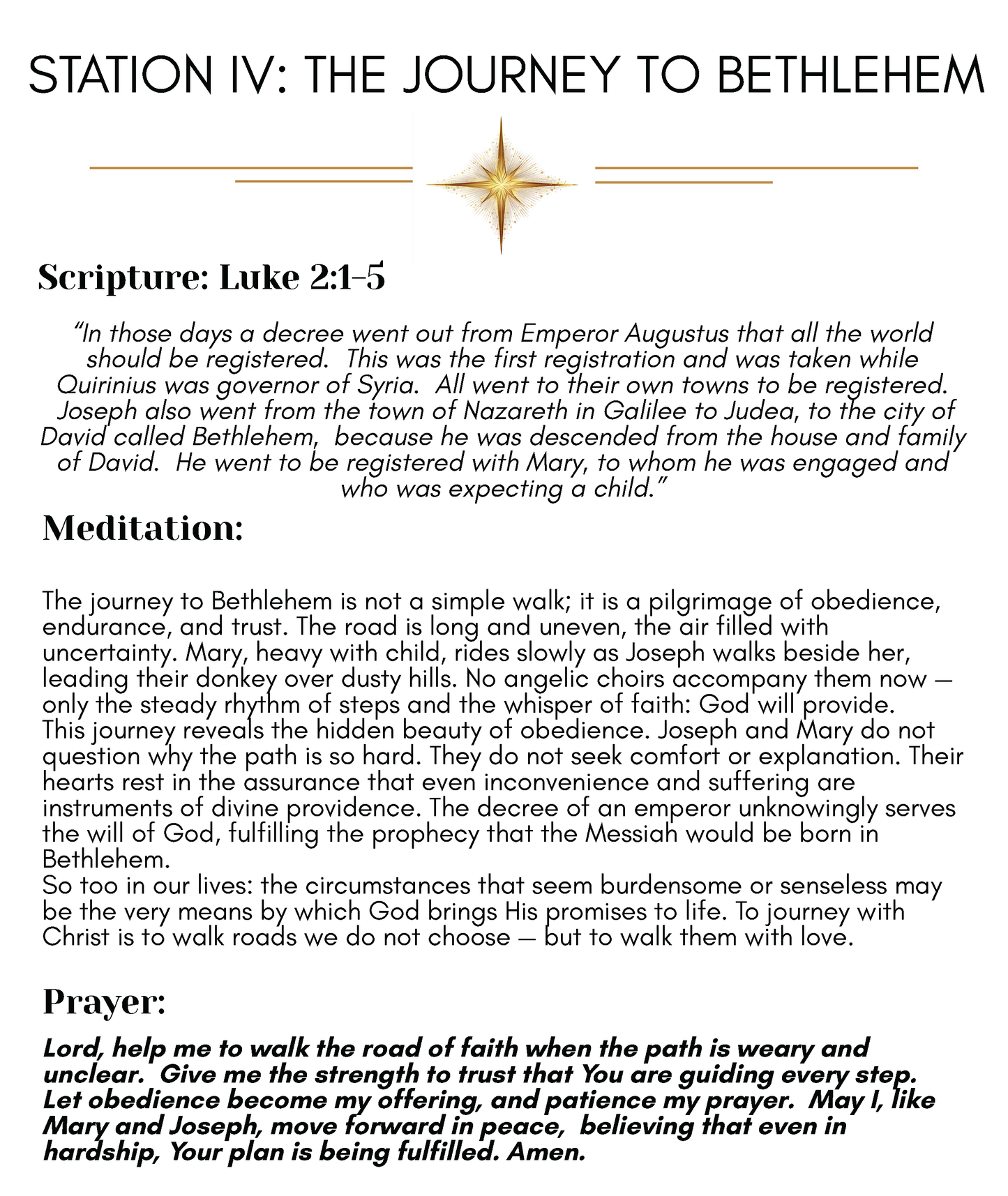 Journey to Bethlehem