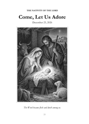A Heart Made Ready interior page 33: Christmas: Come, Let Us Adore — illustrated opening